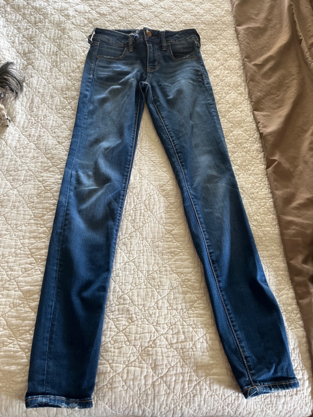 Classic Dark Blue Women's Skinny Jeans American Eagle